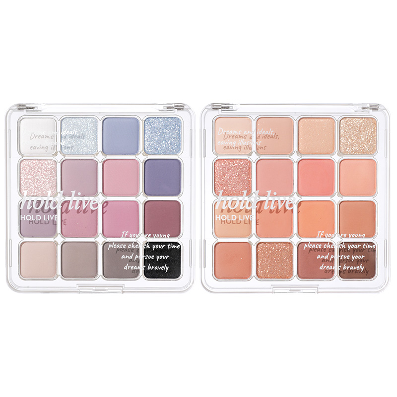 

Набор теней для век sunset magic 16 цветов легко растушевывается шиммер натуральные матовые оттенки подчеркивающие глаза комплект из 2 штук Hold Live