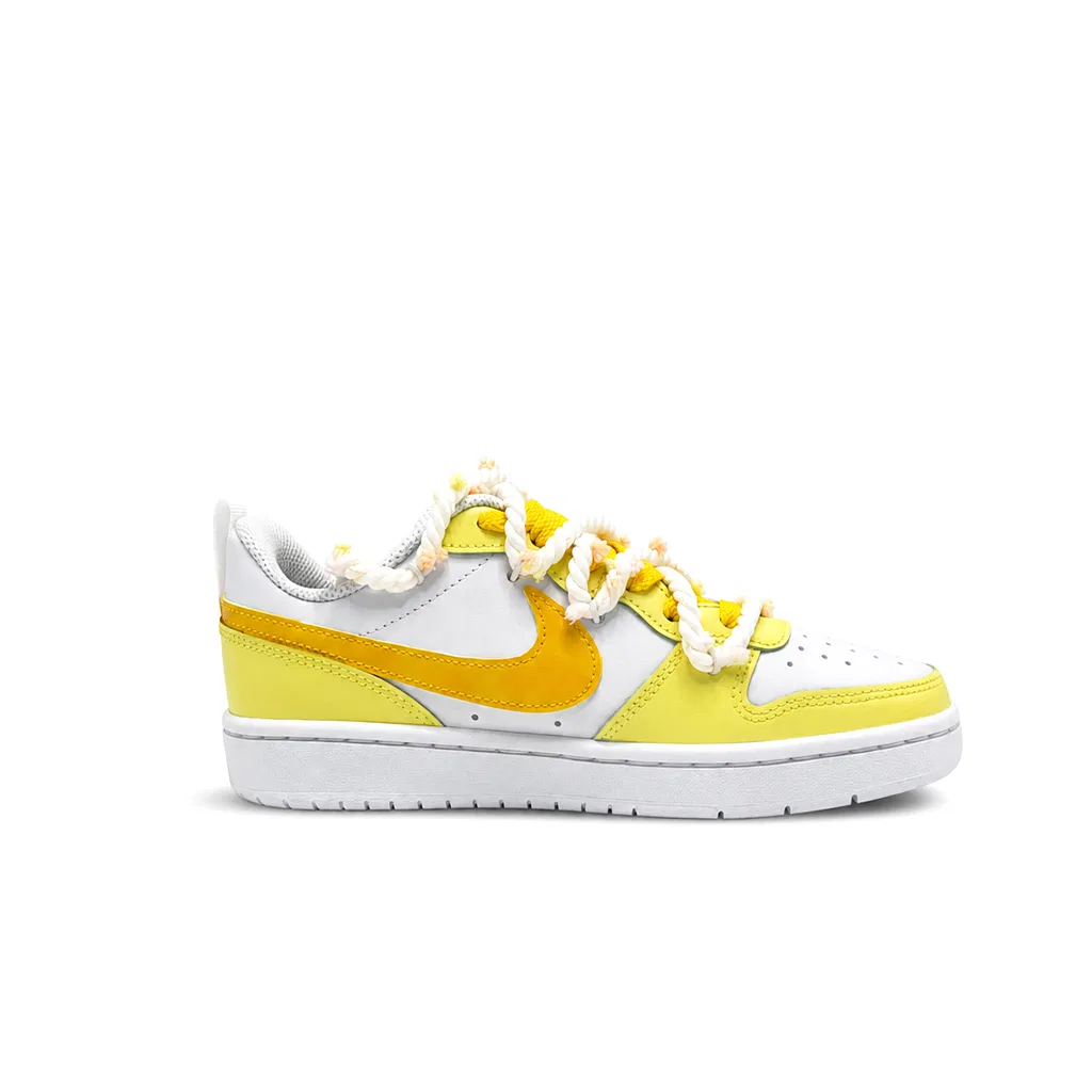 Кроссовки для скейтбординга Nike Court Borough Kids Lemon — фото 3