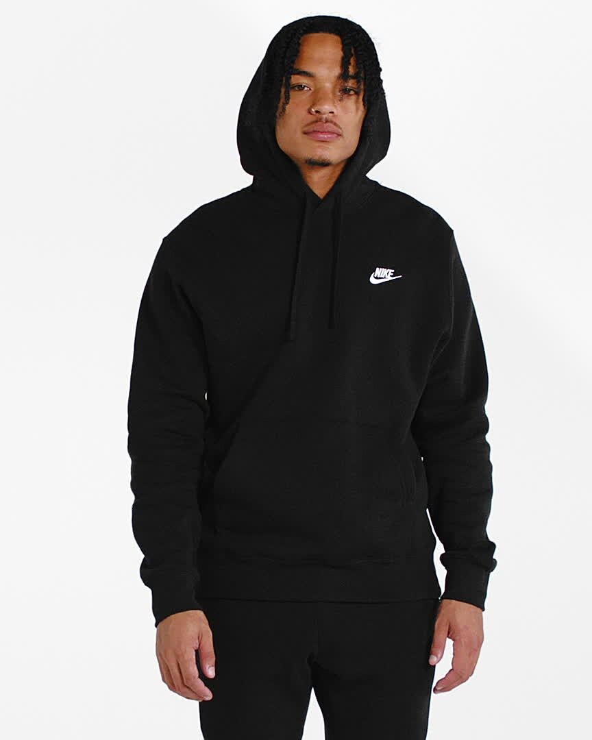 Худи Nike Sportswear Club Fleece Pullover Hoodie, цвет Midnight Navy/Midnight Navy/White — фото 2