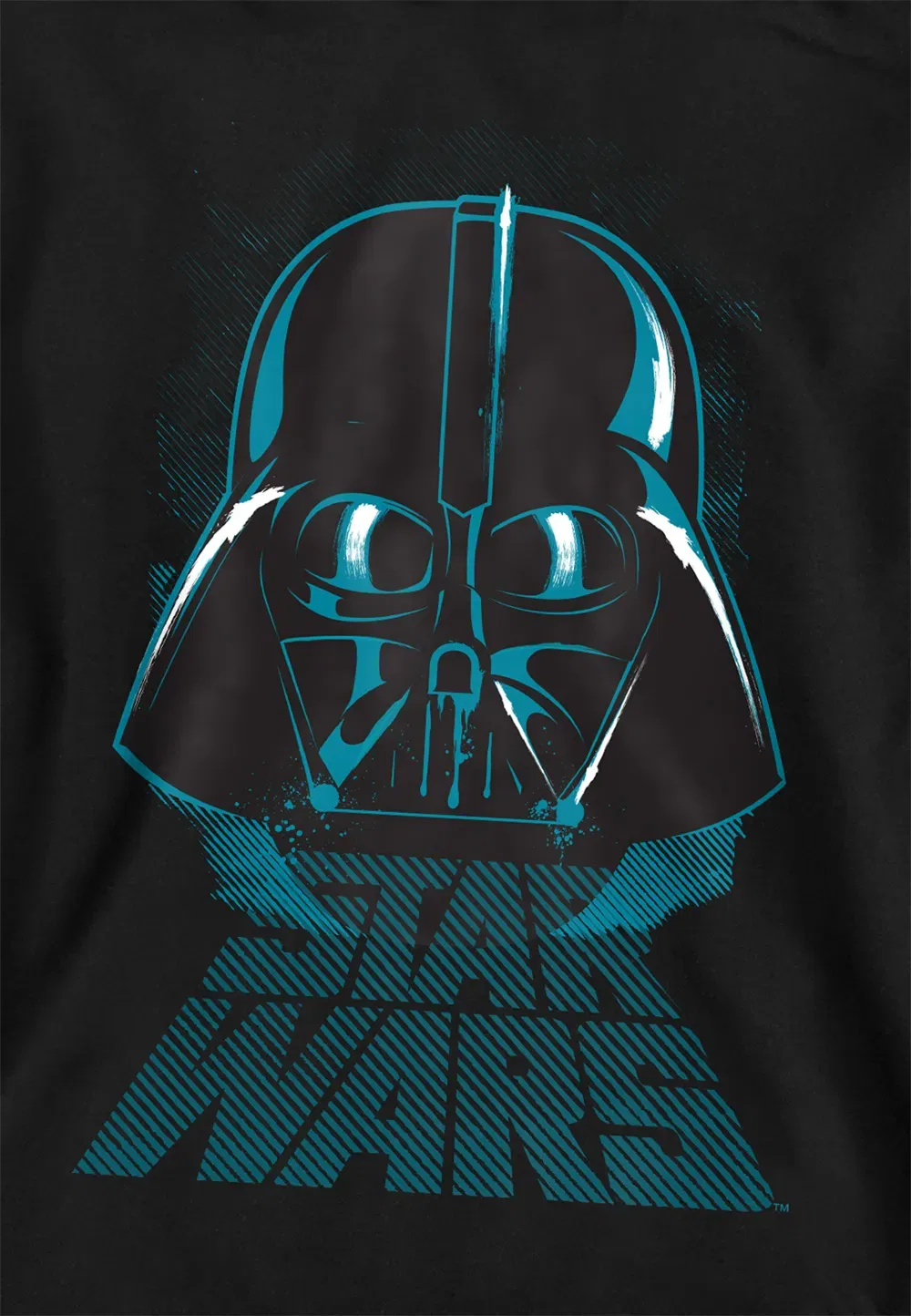 Детский худи Star Wars Vader Distressed, Disney, черный — фото 2