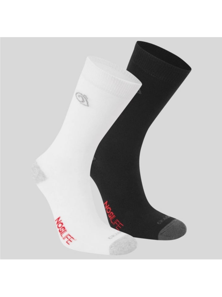 

Craghoppers Трекинговые носки / походные носки NosiLife TwinPck в черно-белом цвете