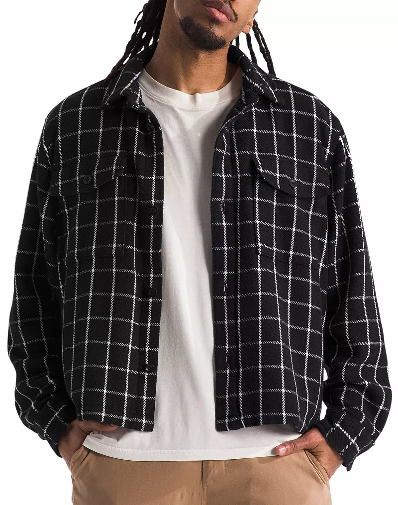 

Мужская универсальная куртка The North Face из саржи Valley, цвет Tnf Blk Grid Large Plaid