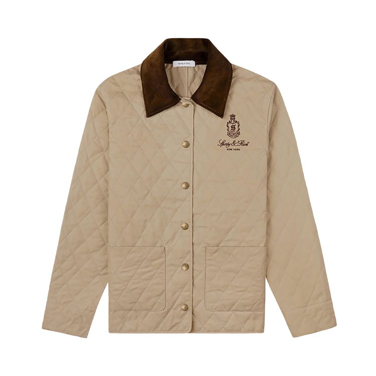 

Куртка Sporty & Rich Sporty & Rich Vendome Quilted Jacket Beige, желто-коричневый