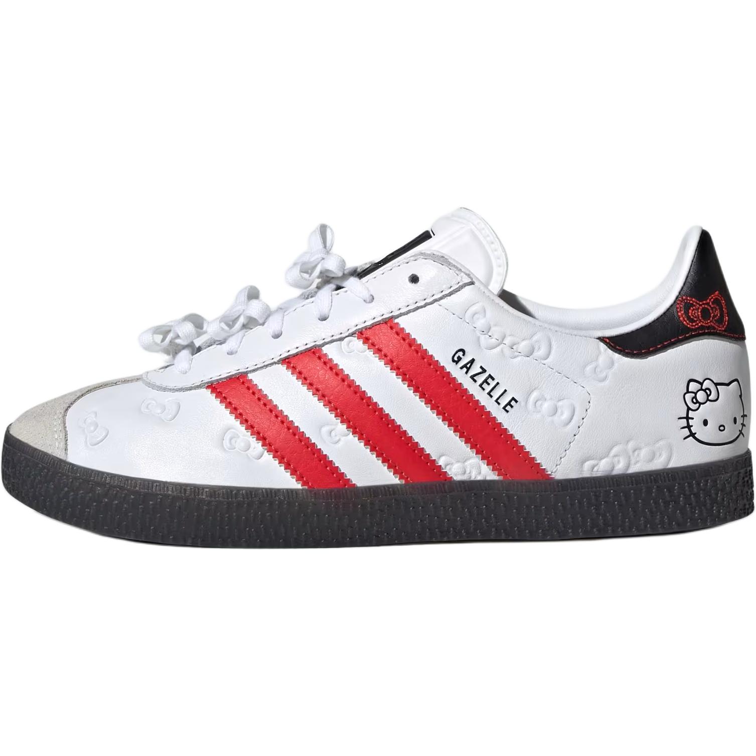 

Детская обувь для скейтбординга Gazelle Kids Adidas Originals, белый/красный