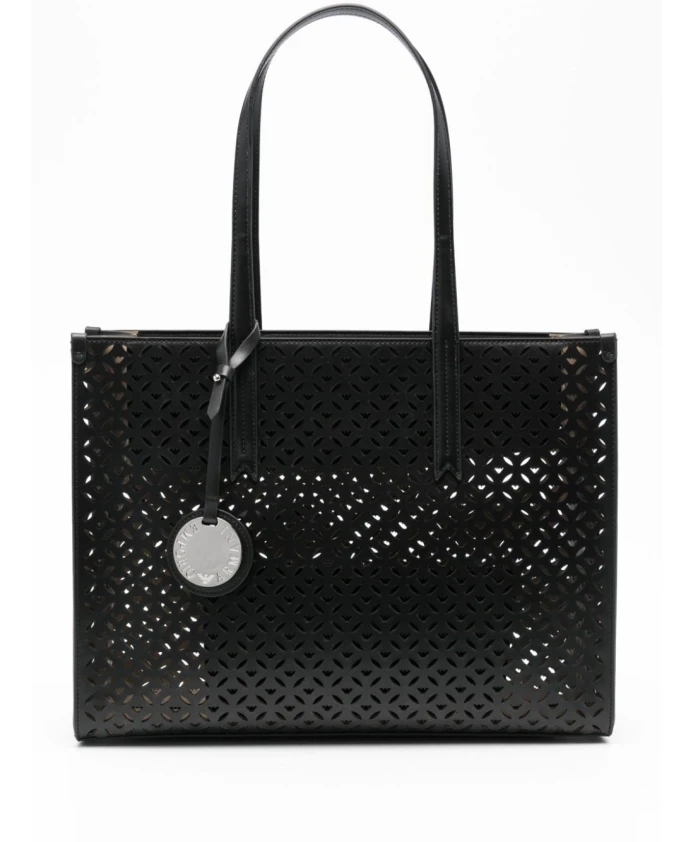 

Кожаная сумочка Emporio Armani, черный