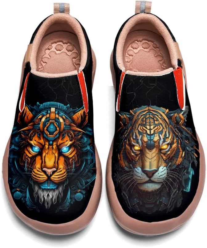 

Мужские повседневные лоферы Onehorse на шнуровке, кожаные кроссовки, удобные и легкие, с легкой надевкой, с художественной росписью, для путешествий, Mechanical Organisms - N17