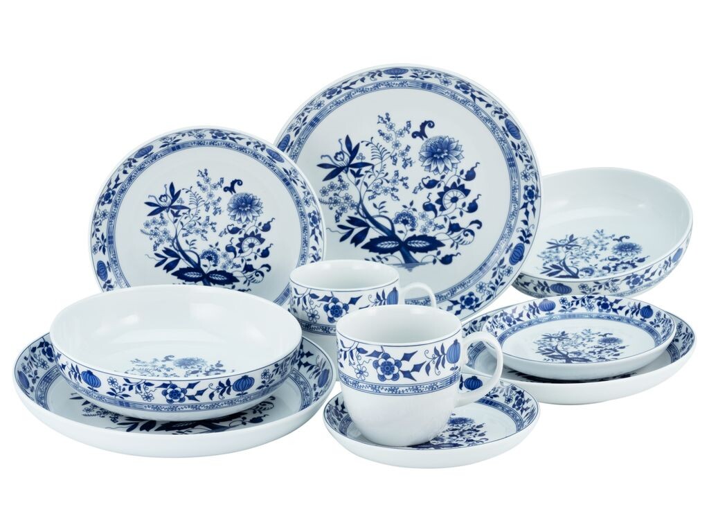 

CreaTable, 15403, луковый узор AllRound, комбинированный сервиз 10 предм., фарфор, синий
