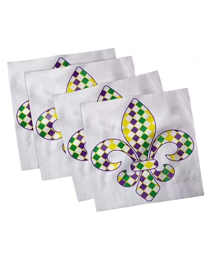 

Набор из 4 салфеток Mardi Gras, 18 x 18 дюймов Ambesonne, мультиколор