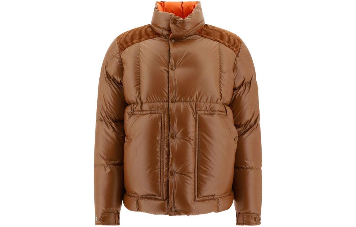 Moncler Мужская пуховая куртка светло-коричневого цвета, Light Umber — фото 3