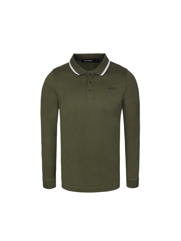 

Karl Lagerfeld Рубашка-поло 745005 темно-зеленого цвета, Зеленый, Karl Lagerfeld Рубашка-поло 745005 темно-зеленого цвета