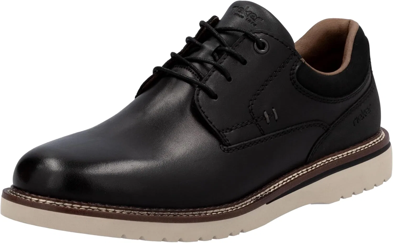 Туфли Rieker Herren 04501 Schnürschuhe, Black 00