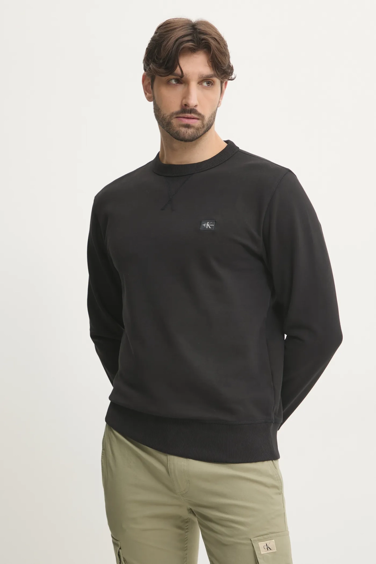 

Хлопковая толстовка Calvin Klein Jeans, черный