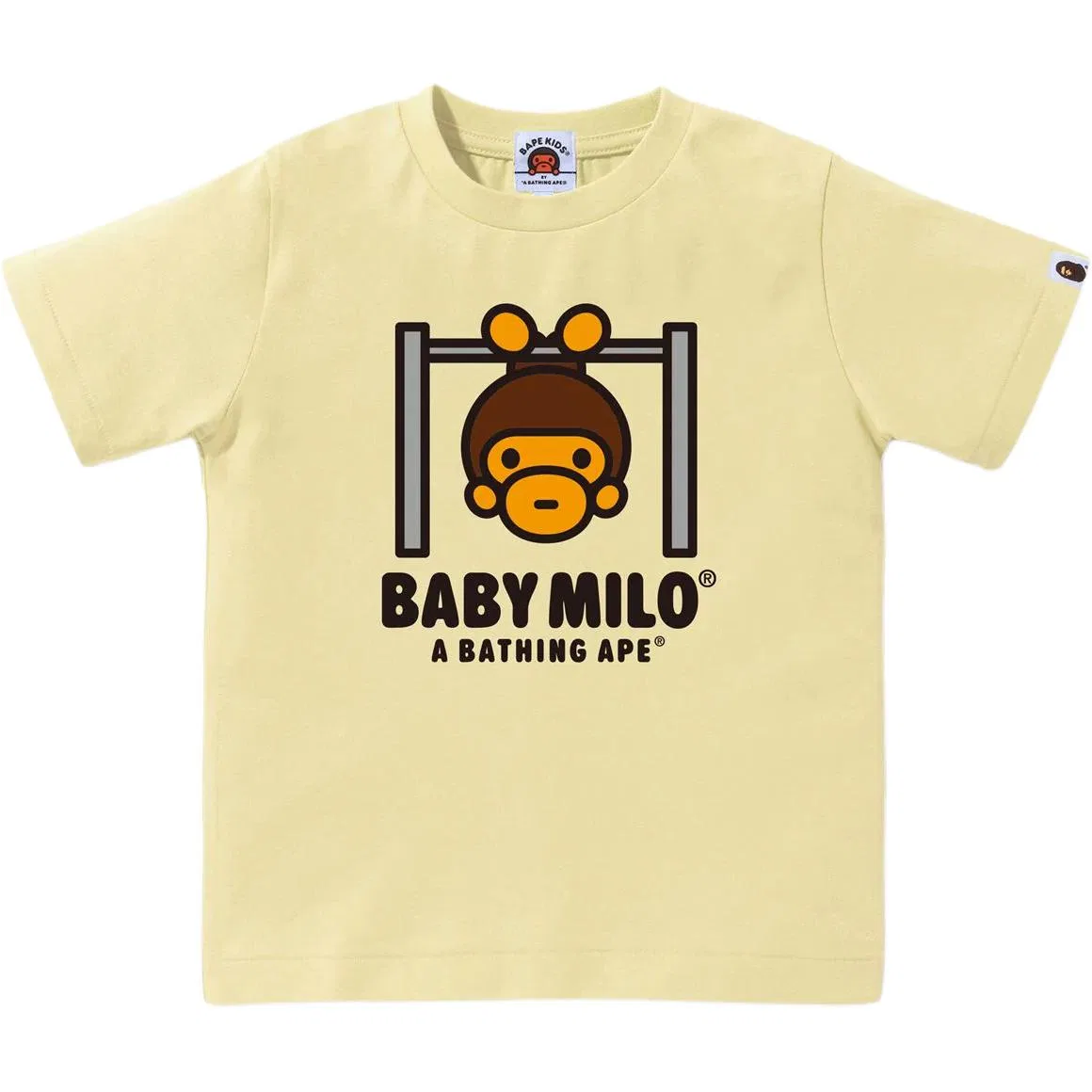 Футболка детская с круглым вырезом A Bathing Ape черная — фото 3