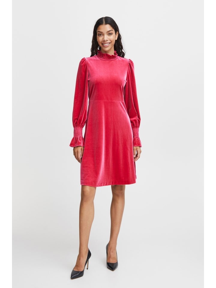 

Короткое платье b.young Jerseykleid BYPERLINA SMOCK DRESS 20814154 Feminines Langarmkleid, розовый