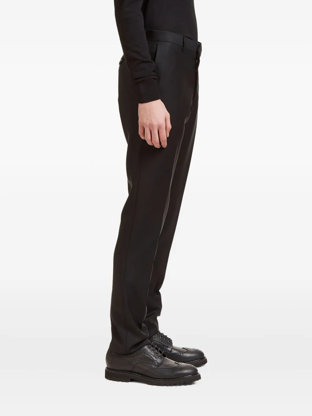 

Брюки из шерстяной смеси на заказ Aiezen, черный