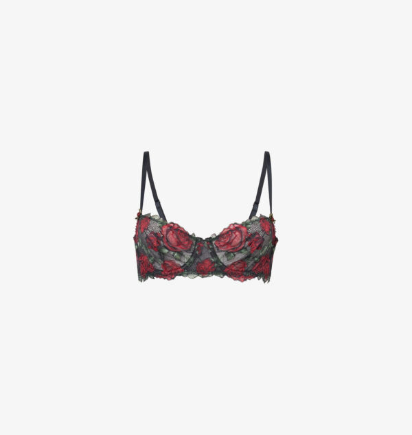 

Les roses кружевной бюстгальтер балконет без подкладки Savage X Fenty, черный
