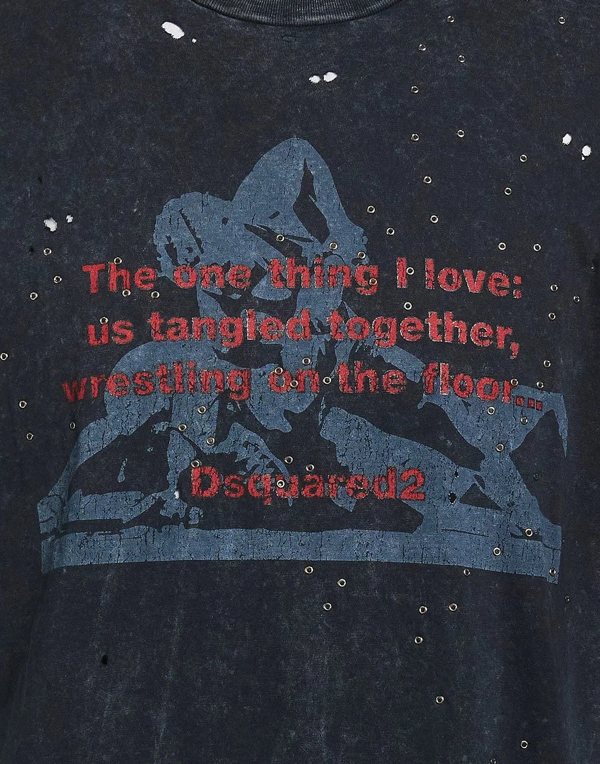 Футболка с принтом DSQUARED2 серый — фото 4