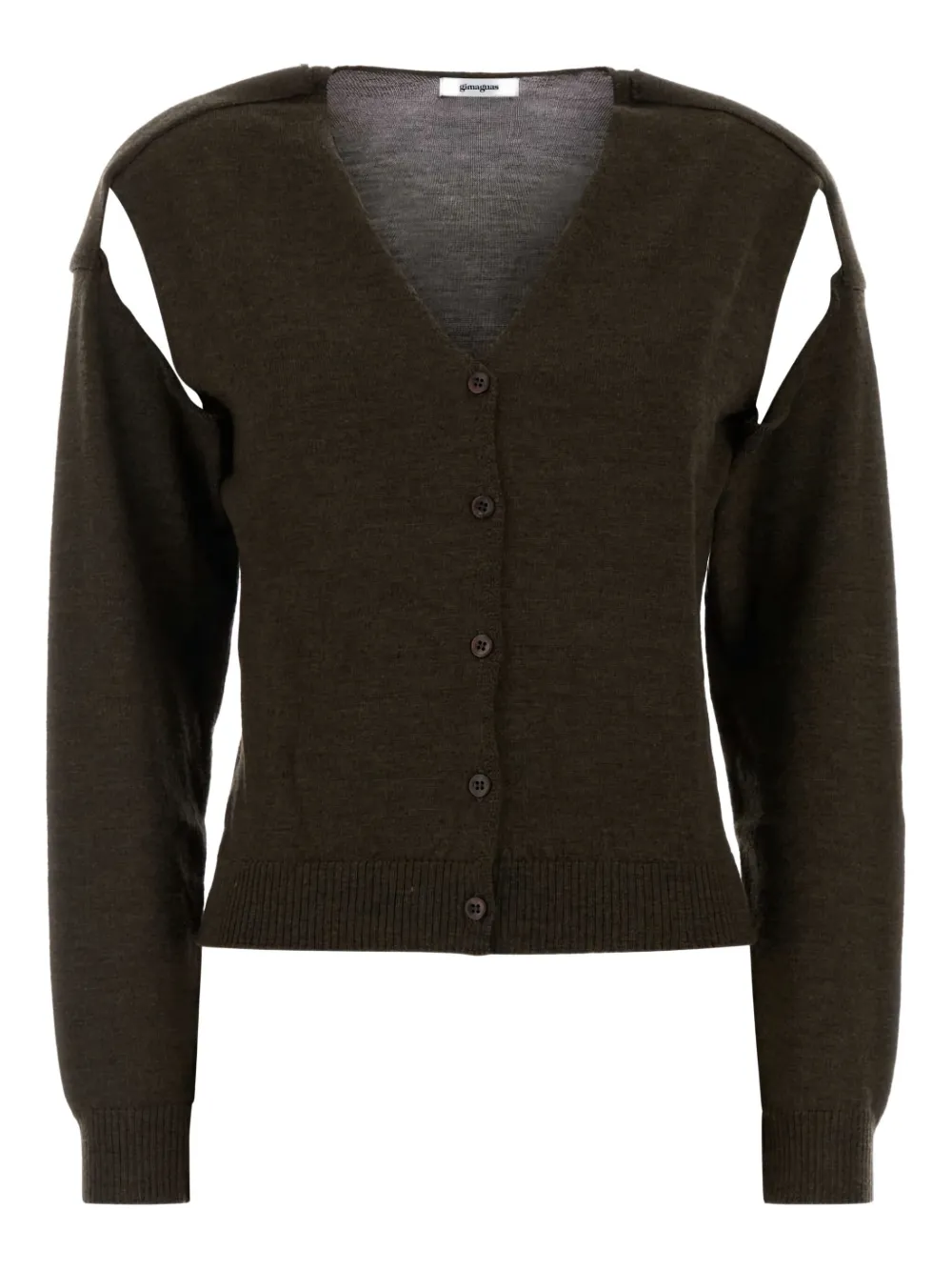 

Кардиган с вырезами Coucou Gimaguas, коричневый