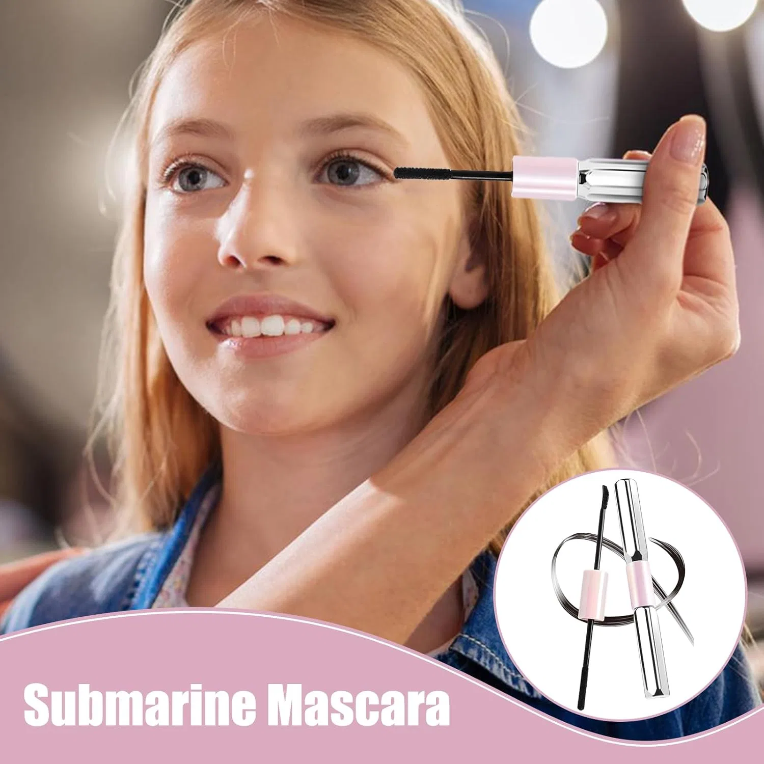 Тушь для ресниц водостойкая удлиняющая Prime Mascara, без бренда, 1 шт., мультиколор — фото 3