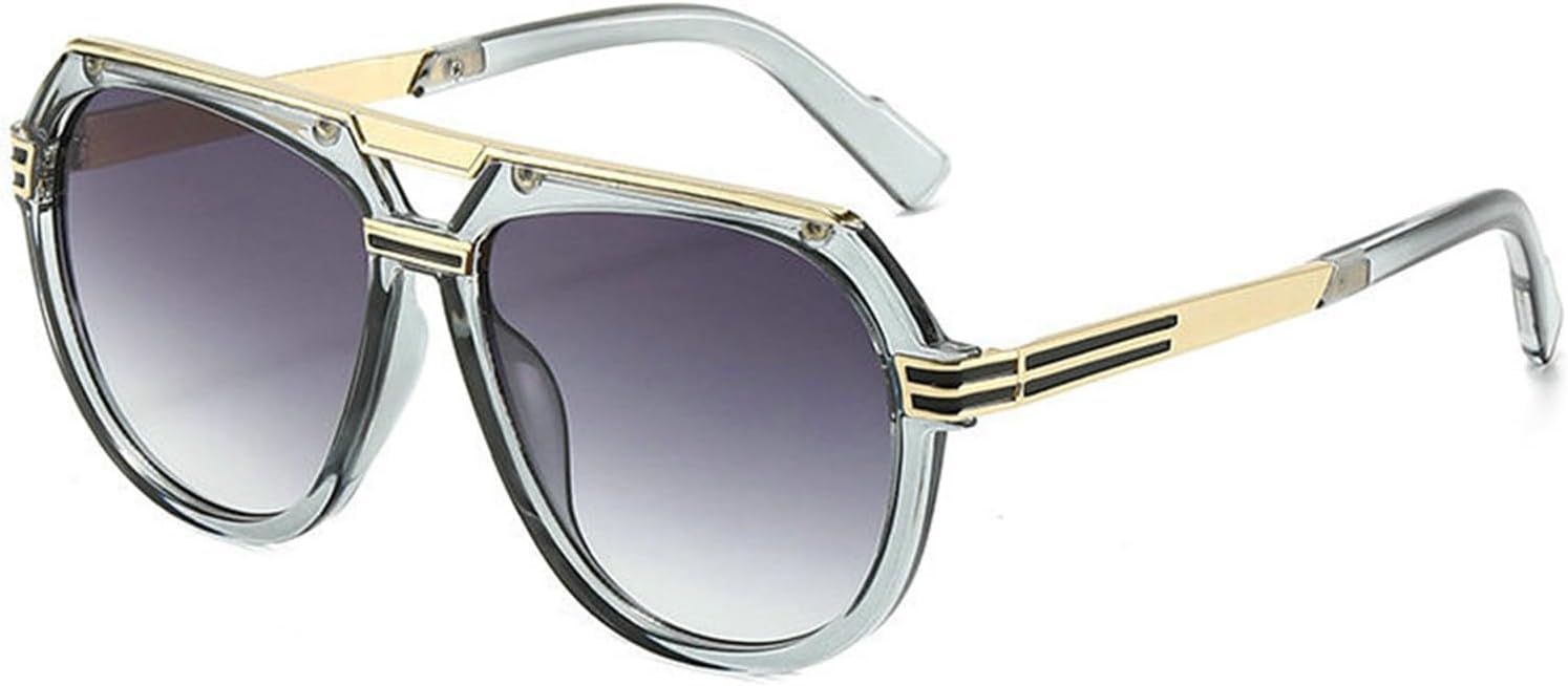 

Солнцезащитные очки Willochra Retro Double Bridges Pilot для женщин, увеличенного размера, в стиле ретро-панк для мужчин, градиентные солнцезащитные очки для активного отдыха, C5