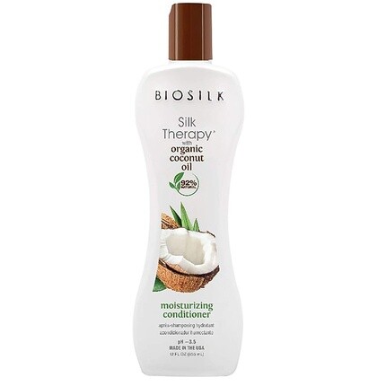 

Silk Therapy Увлажняющий кондиционер с органическим кокосовым маслом, 355 мл, Biosilk