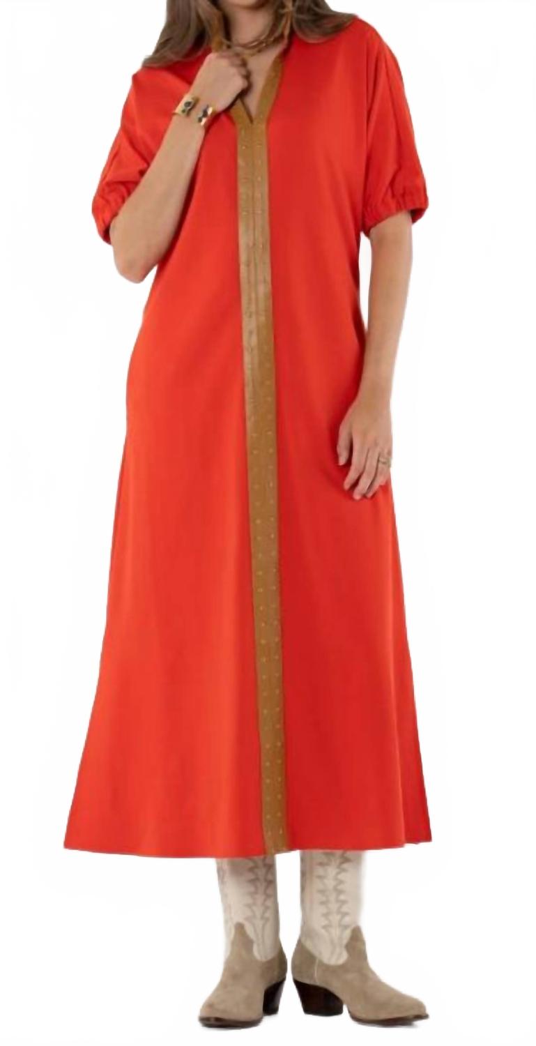 

Emily McCarthy Платье-макси Poppy Maxi Valiant оранжевого цвета