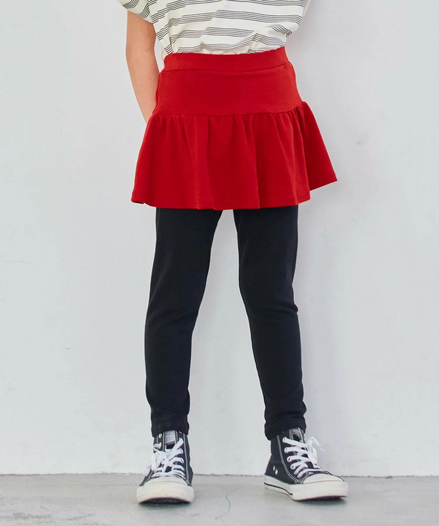 Юбка Эластичные юбки (со сборками) Ever Closet, Red B