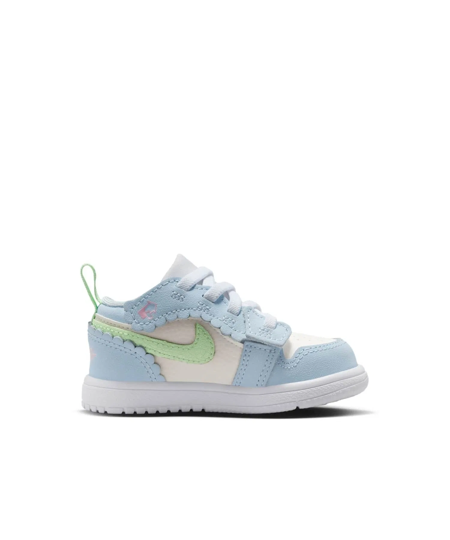 Детские кроссовки Jordan 1 Low Alt SE из кожи и синтетики с липучками, Half Blue — фото 3