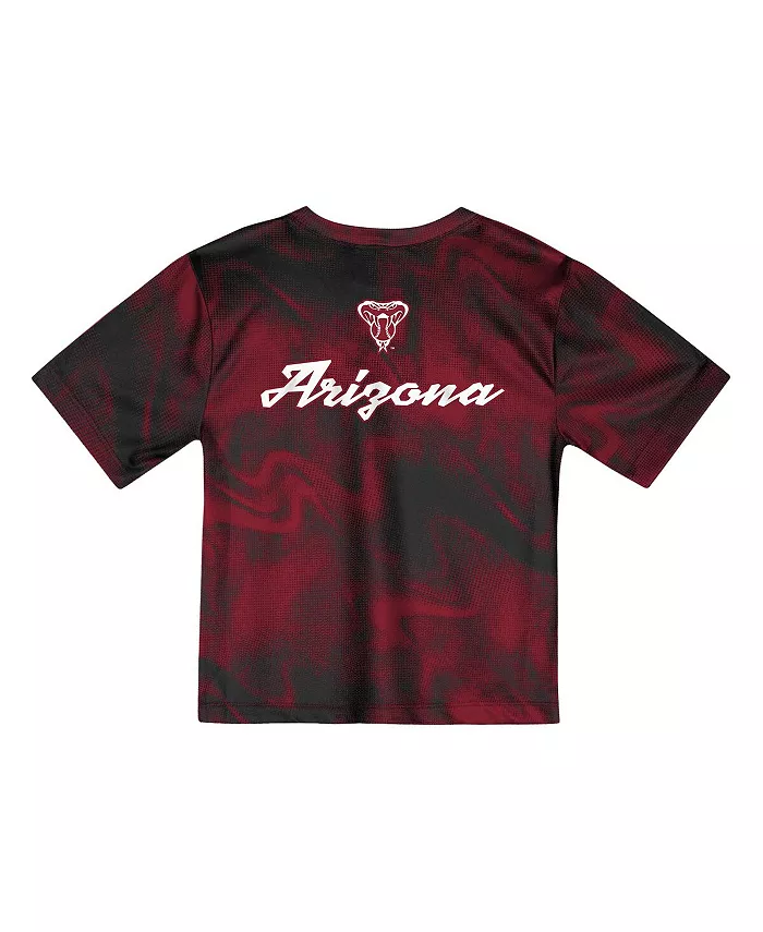 Детский комплект из футболки и шорт Arizona Diamondbacks Pinch Hitter Infielder красного цвета Outerstuff — фото 3