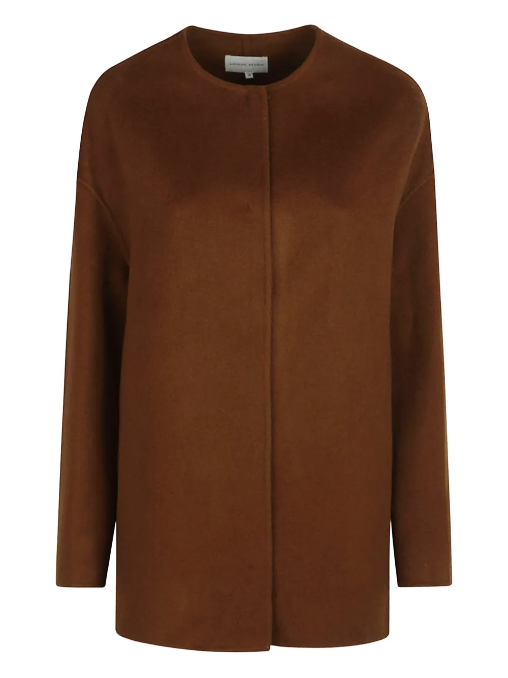 

Шерстяное пальто с круглым вырезом LouLou de Saison, коричневый