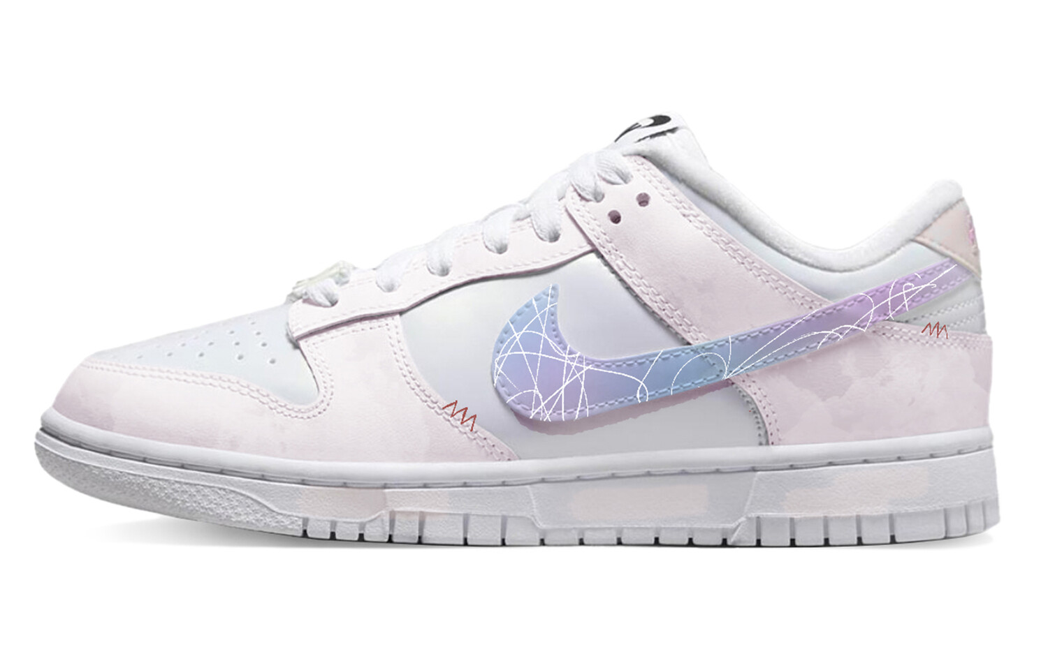 

Кроссовки Nike Dunk Skateboarding Shoes Women's Low-top Chalk White, белый