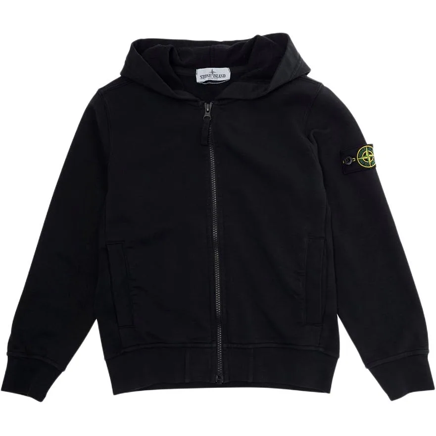 Детский худи STONE ISLAND, черный