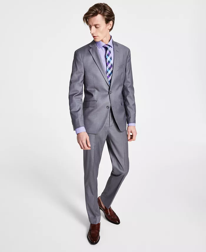 

Мужской костюм Ready Flex Slim-Fit Kenneth Cole Reaction, серый
