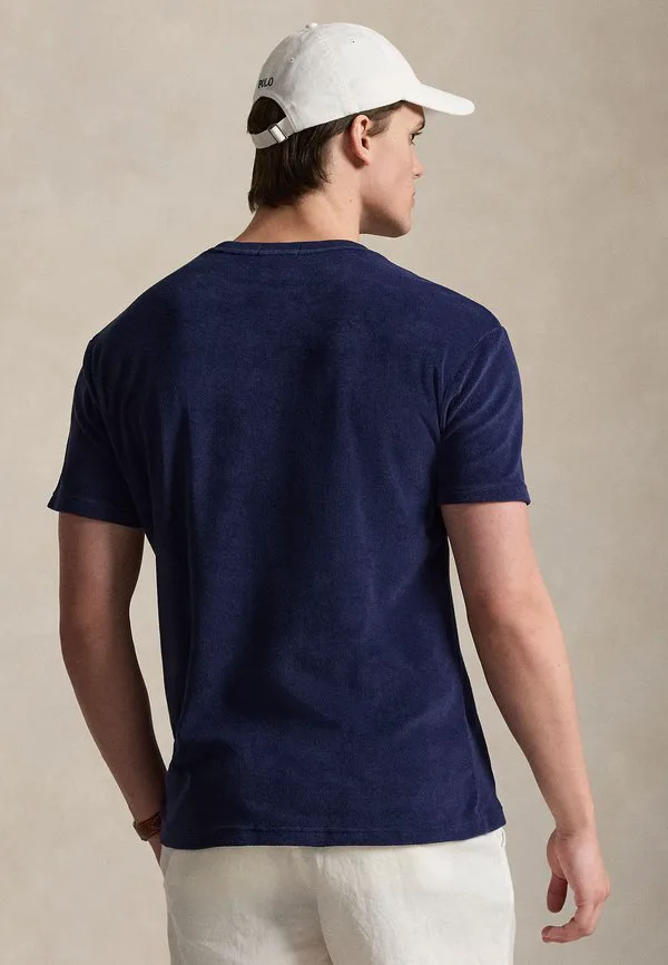 Классическая махровая футболка, базовая футболка Polo Ralph Lauren, Newport Navy — фото 3