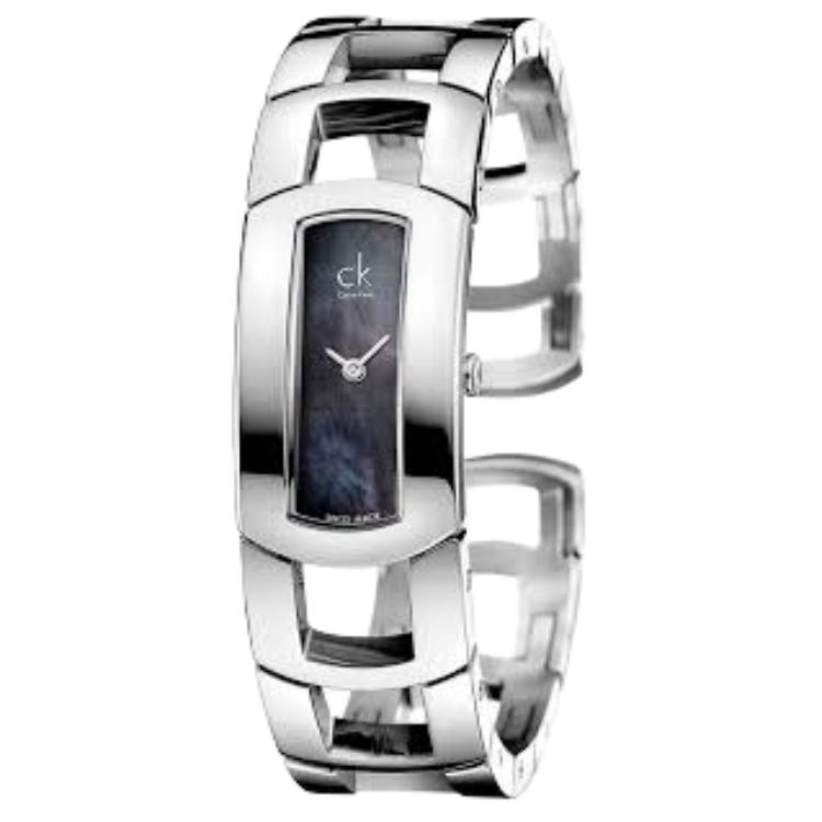 

Calvin Klein Часы Ladies Collection Wrist Watch Quartz Movement Stainless Steel Strap 20mm Silver Dial Women's Watch, Silver Dial