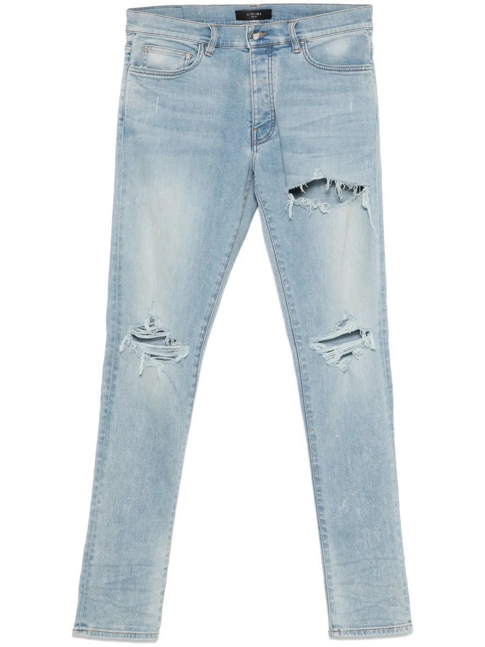

Джинсы с эффектом потертости AMIRI, синий