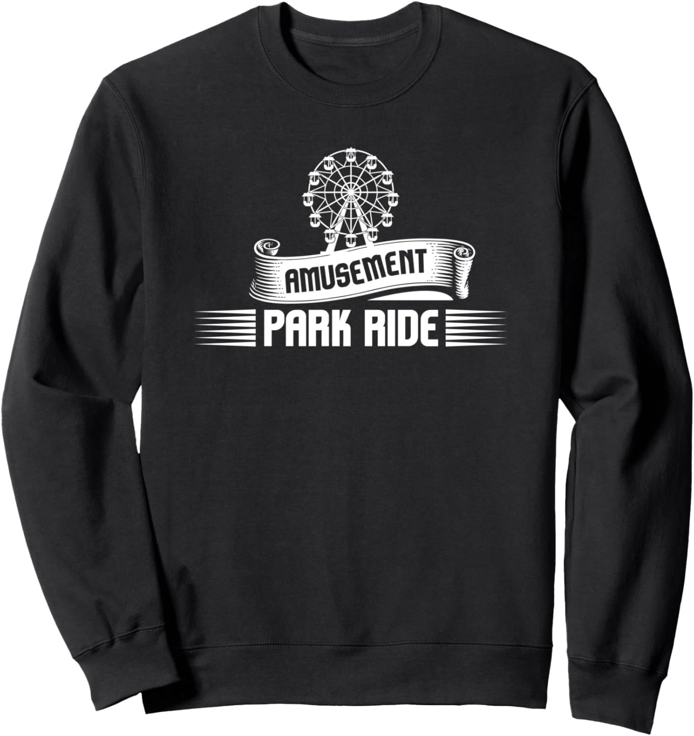 

Забавная толстовка для любителей парков развлечений с изображением аттракционов Amusement Park Ride, черный