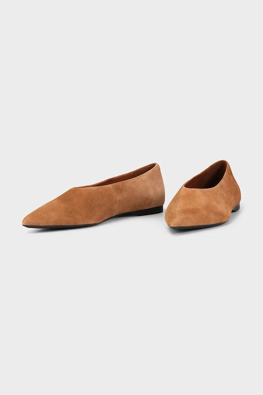 Замшевые балетки HERMINE Vagabond Shoemakers, коричневый — фото 2