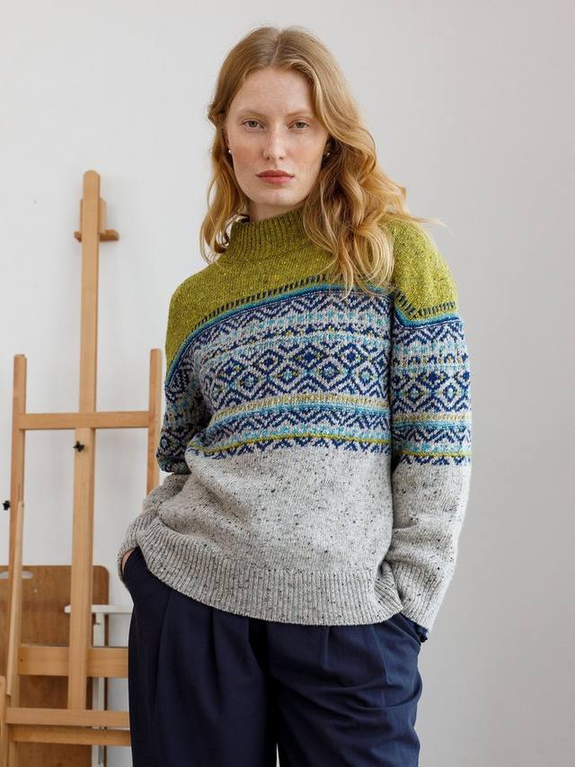 

Джемпер из чистой шерсти fair isle color block Celtic & Co., разноцветный