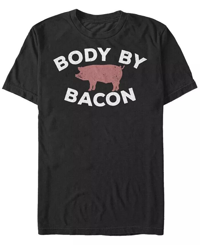 

Мужская футболка Bacon Body с коротким рукавом и круглым вырезом Fifth Sun, черный
