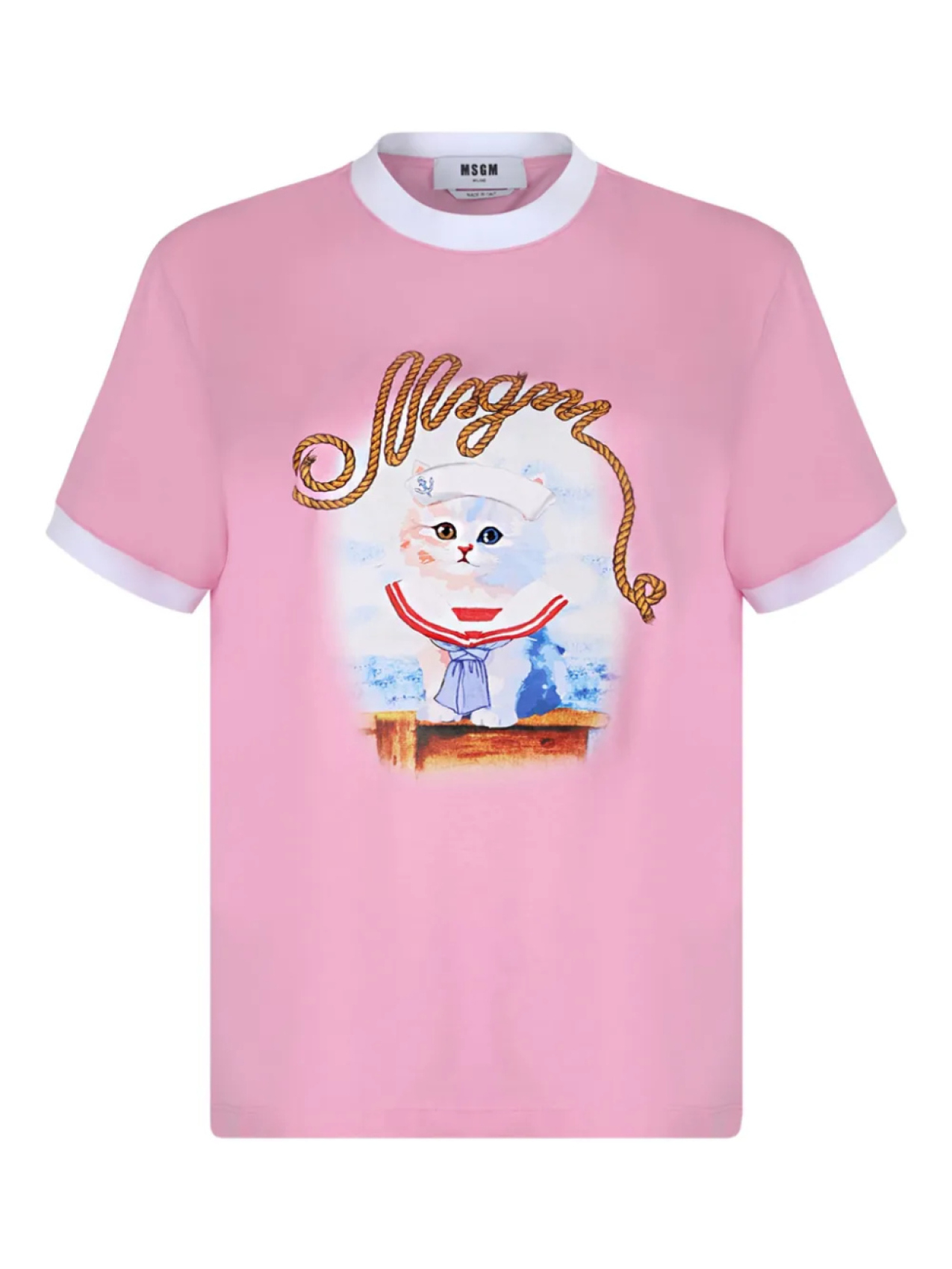 

Футболка с принтом MSGM, розовый