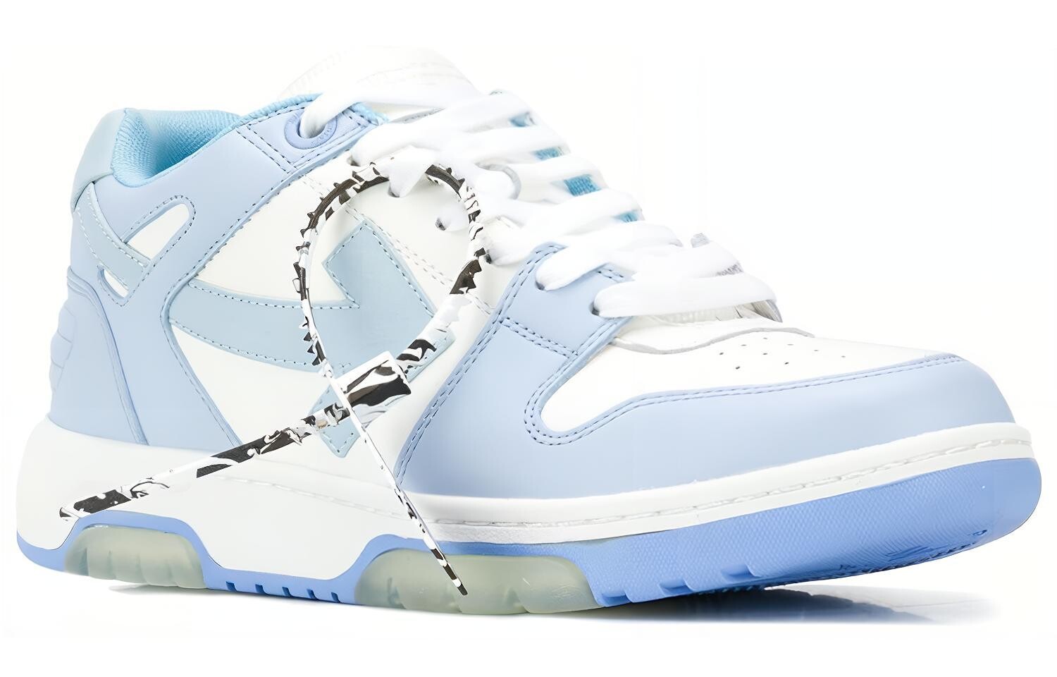 Кроссовки мужские Off-White Out Of Office, белый / голубой / синий — фото 3