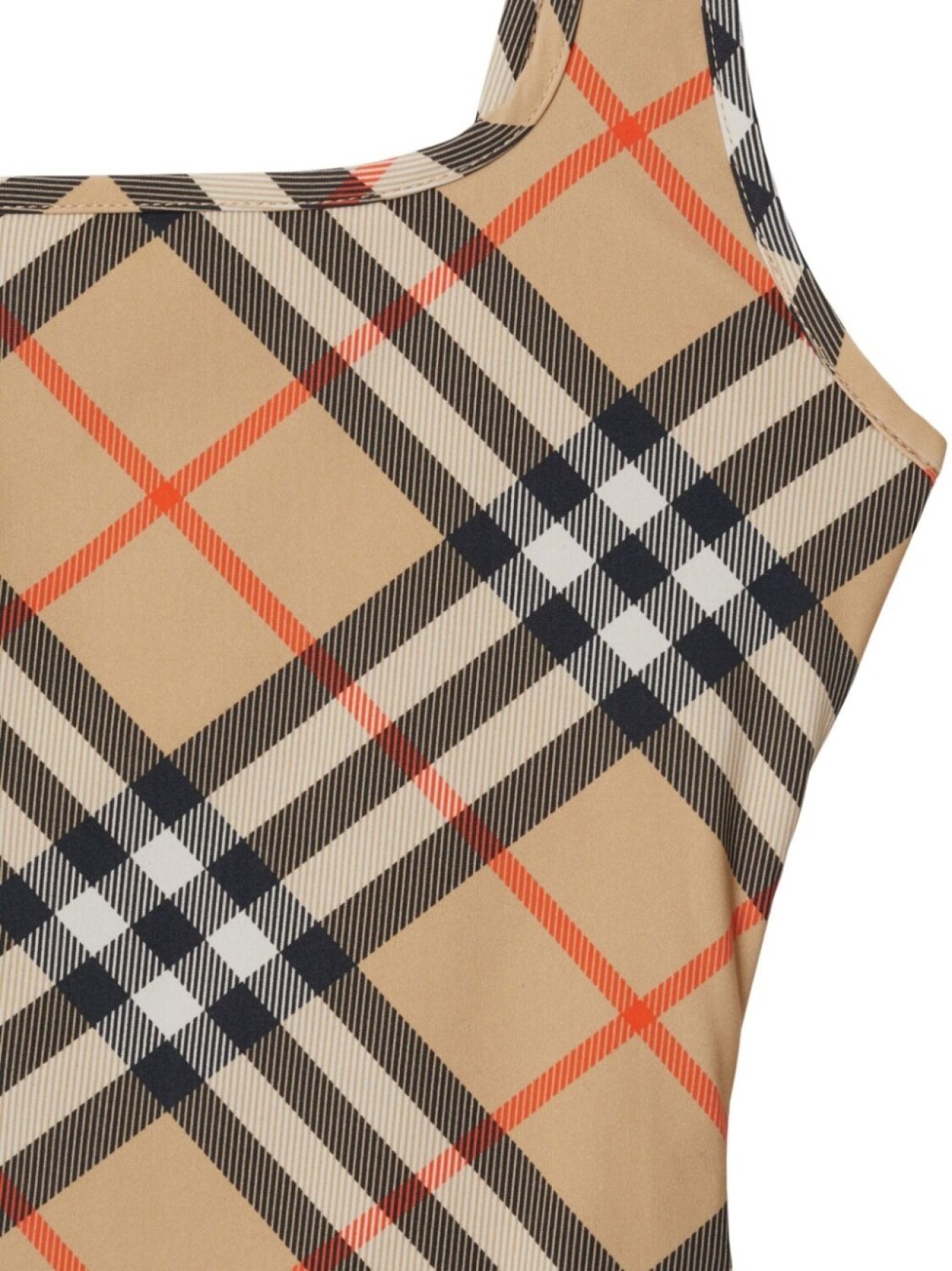 Купальник в клетку Burberry, нейтральный цвет — фото 3