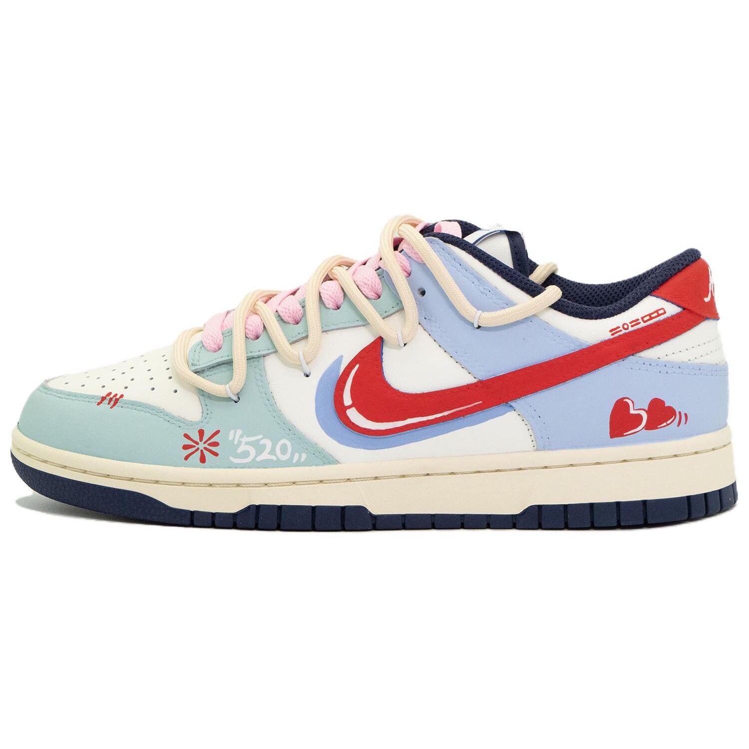 

Кроссовки Nike Dunk Skateboarding Shoes Women's Low-top Purple/cyan, цвет Light Lavender