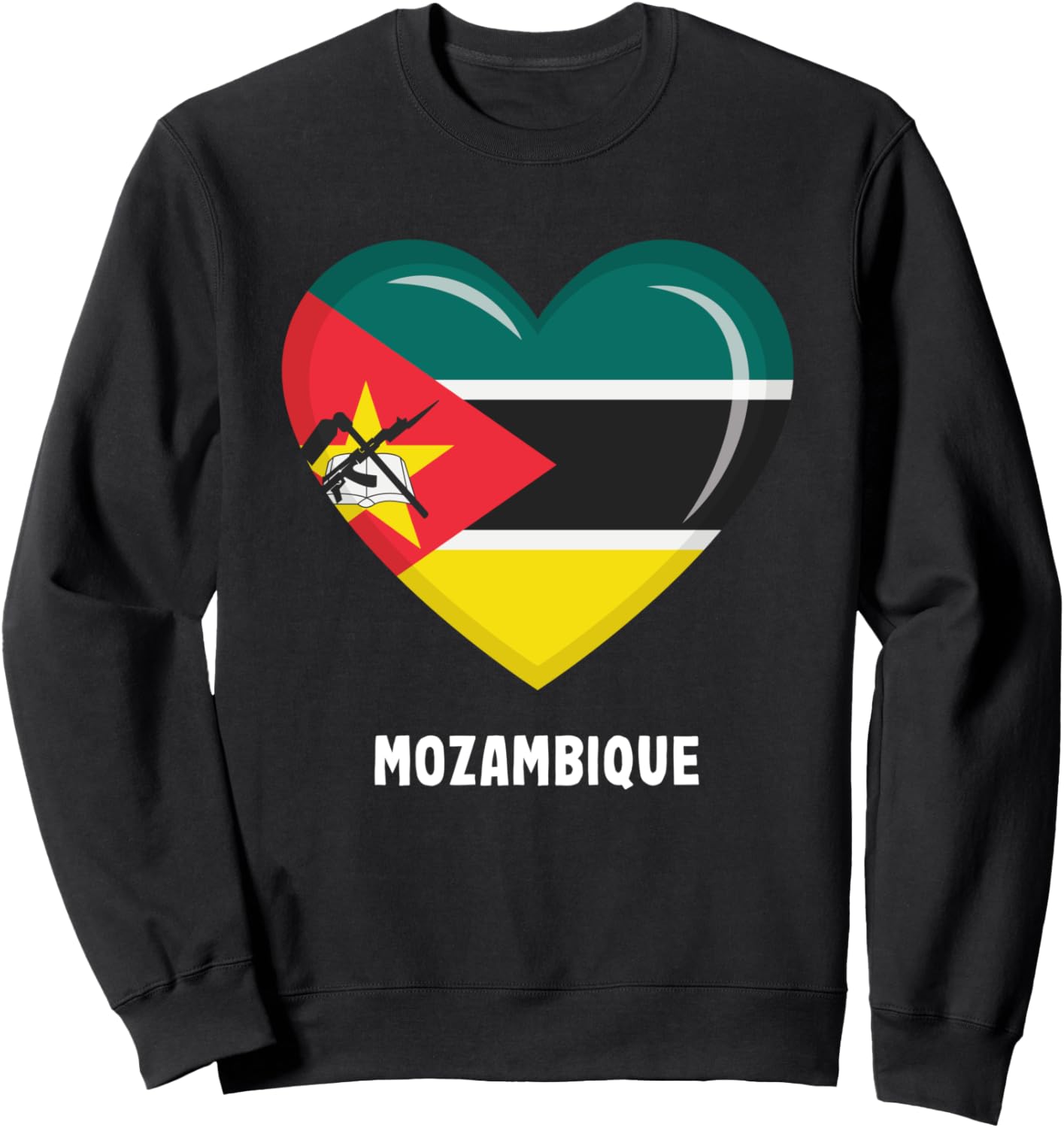 

Футболка с изображением флага Мозамбика Mozambique Flag Clothing, черный