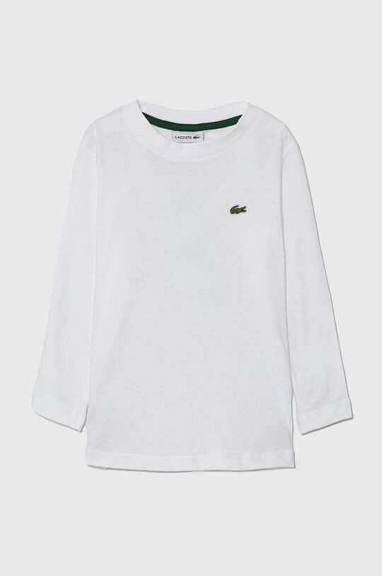 

Хлопковый лонгслив Lacoste для детей., белый
