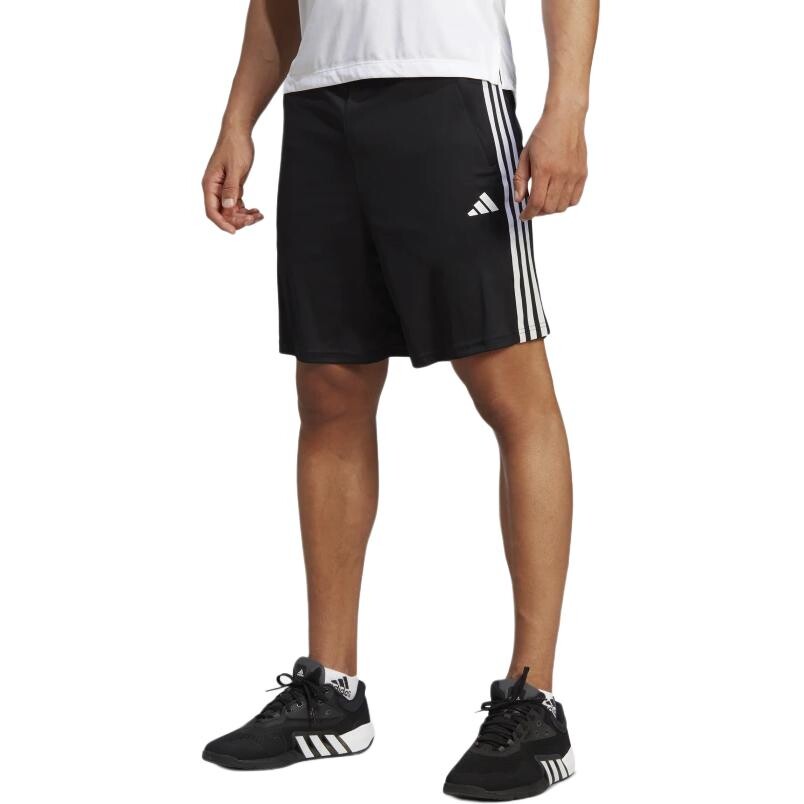 Мужские повседневные шорты Adidas, черный/белый — фото 2
