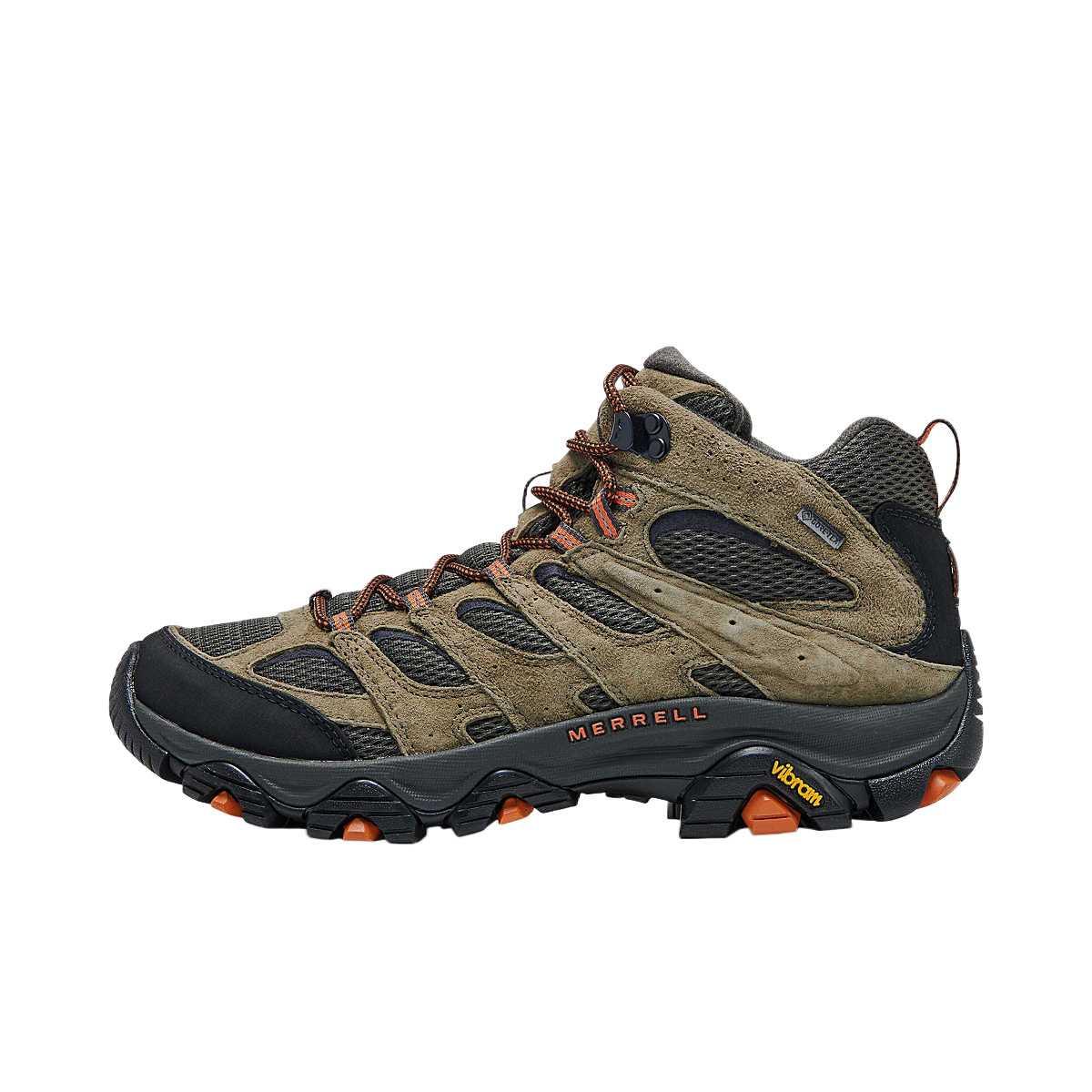 

MERRELL Мужские походные кроссовки MOAB 3 средней высоты, цвет оливковый