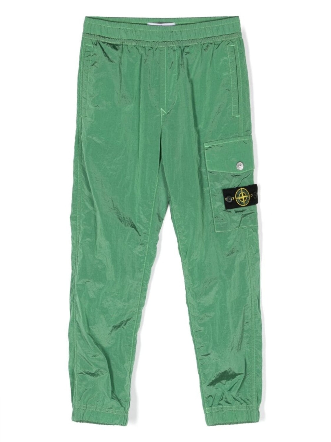 

Stone Island Junior спортивные брюки с нашивкой Compass, зеленый