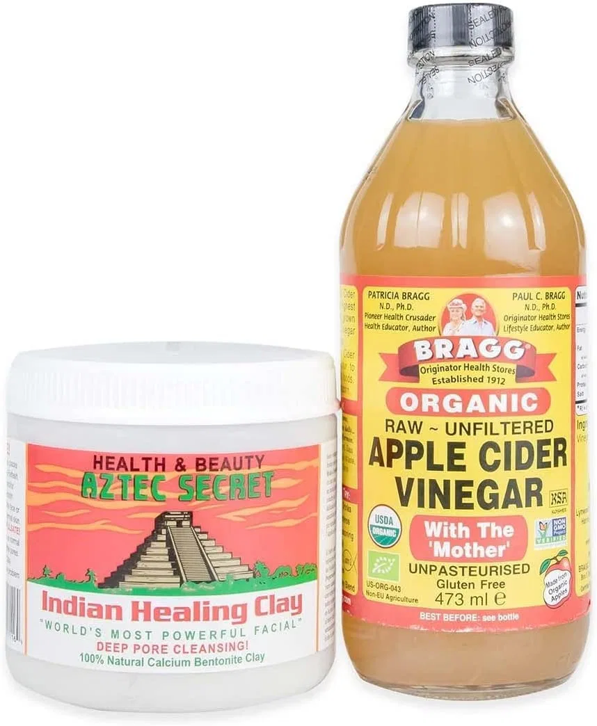 Набор для маски с бентонитовой глиной и яблочным уксусом от Aztec Indian Healing Clay About The Princess